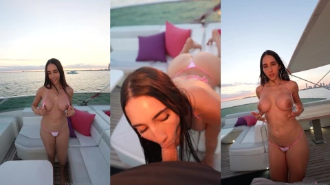 Izzy Green Gets Pounded on a Boat